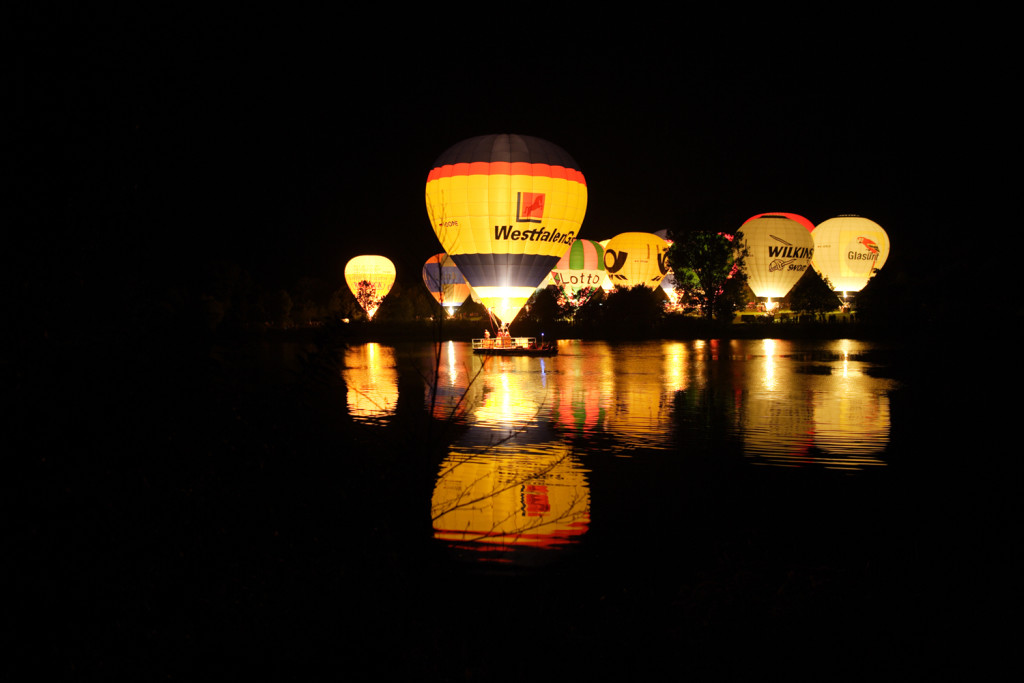 Ballonglühen auf dem Aasee